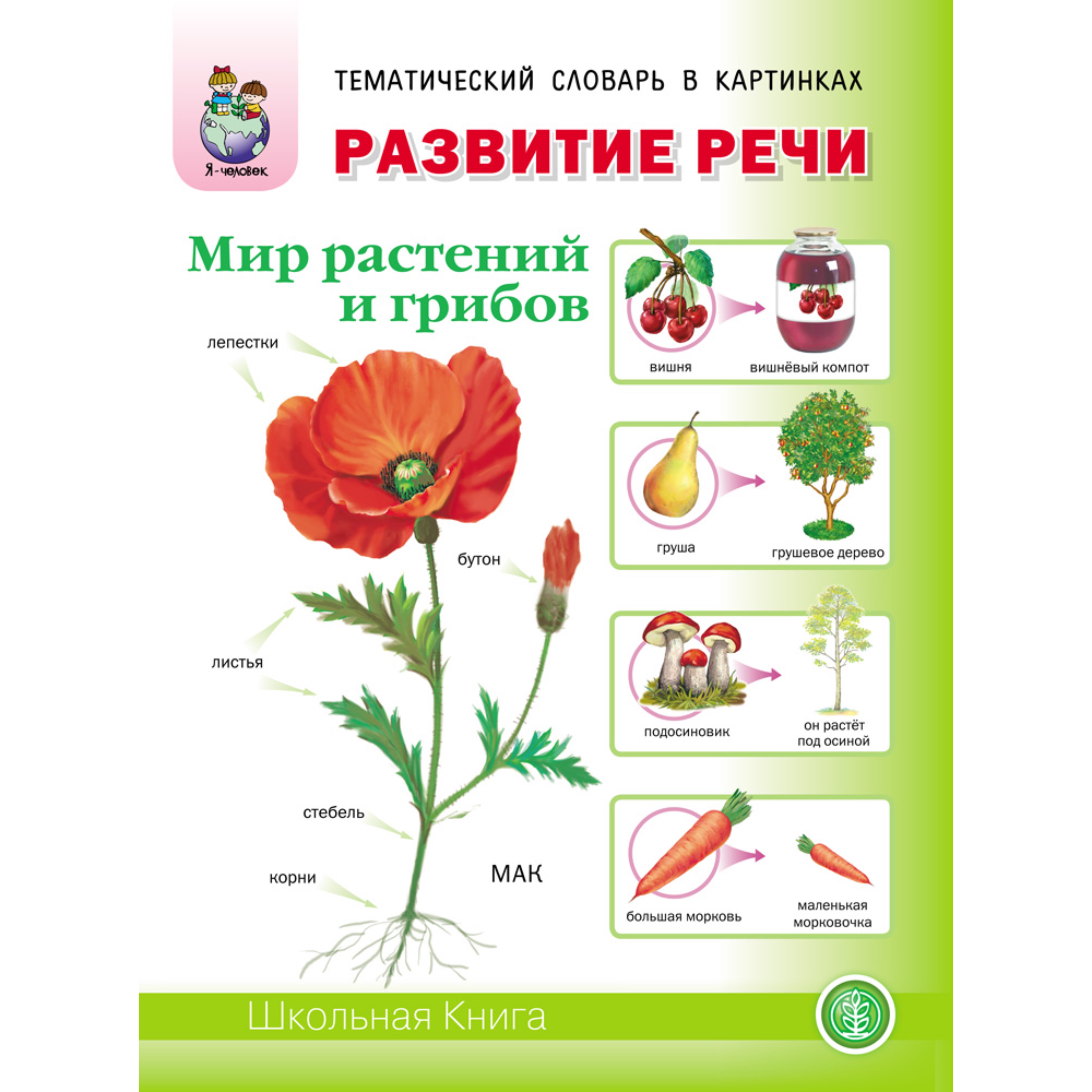 Книга Школьная Книга Развитие речи Мир растений и грибов - фото 1