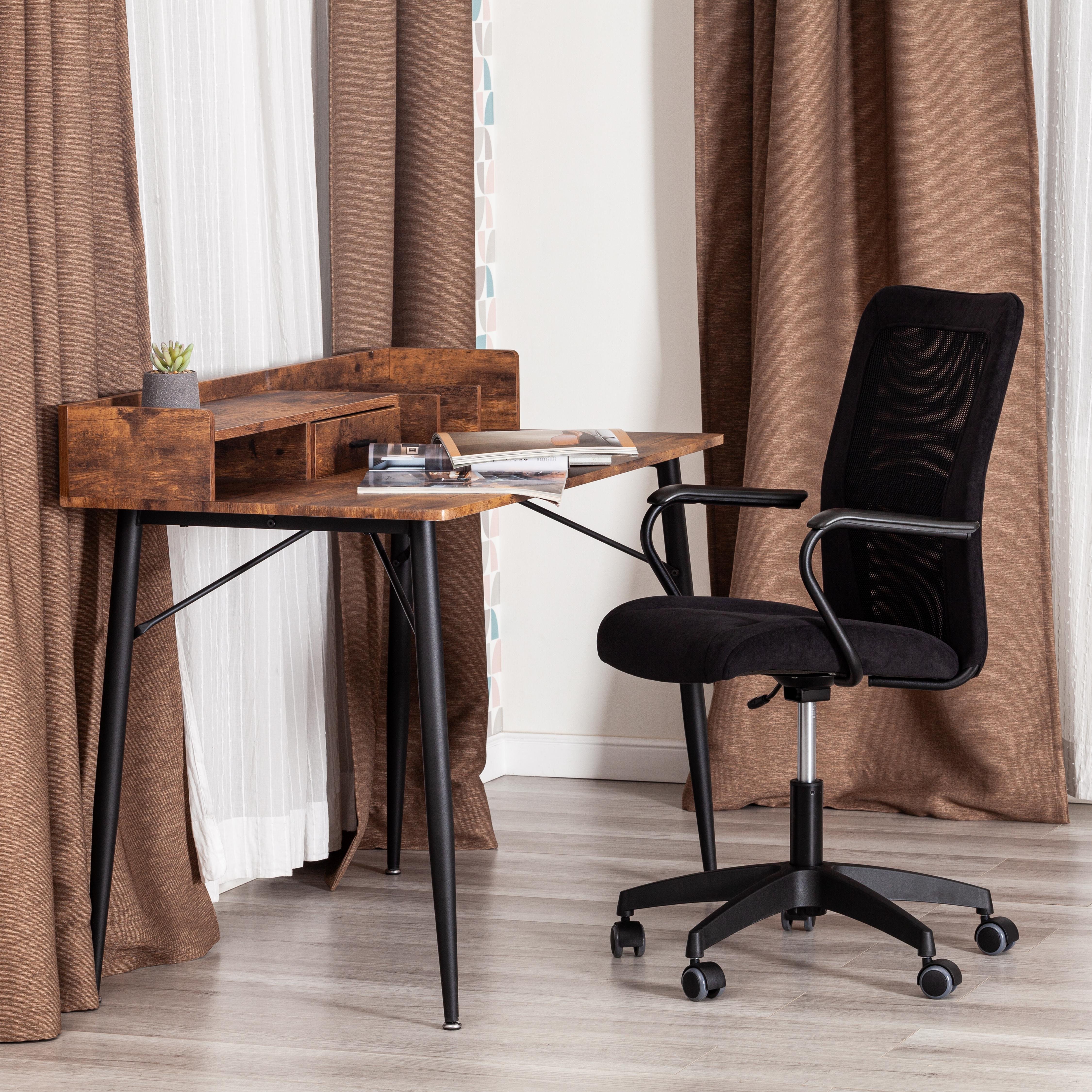 Изображение товара Компьютерное кресло TETCHAIR Стафф флок ткань черный
