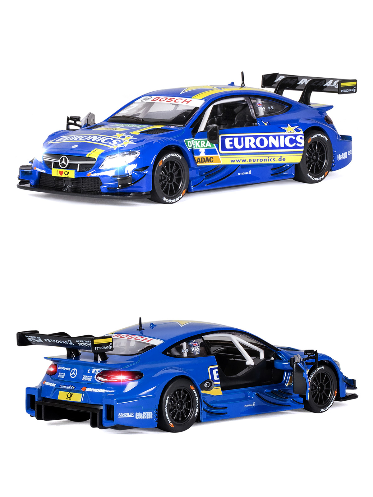 Автомобиль АВТОпанорама Mercedes AMG C 63 DTM 1:32 JB1251325 - фото 7