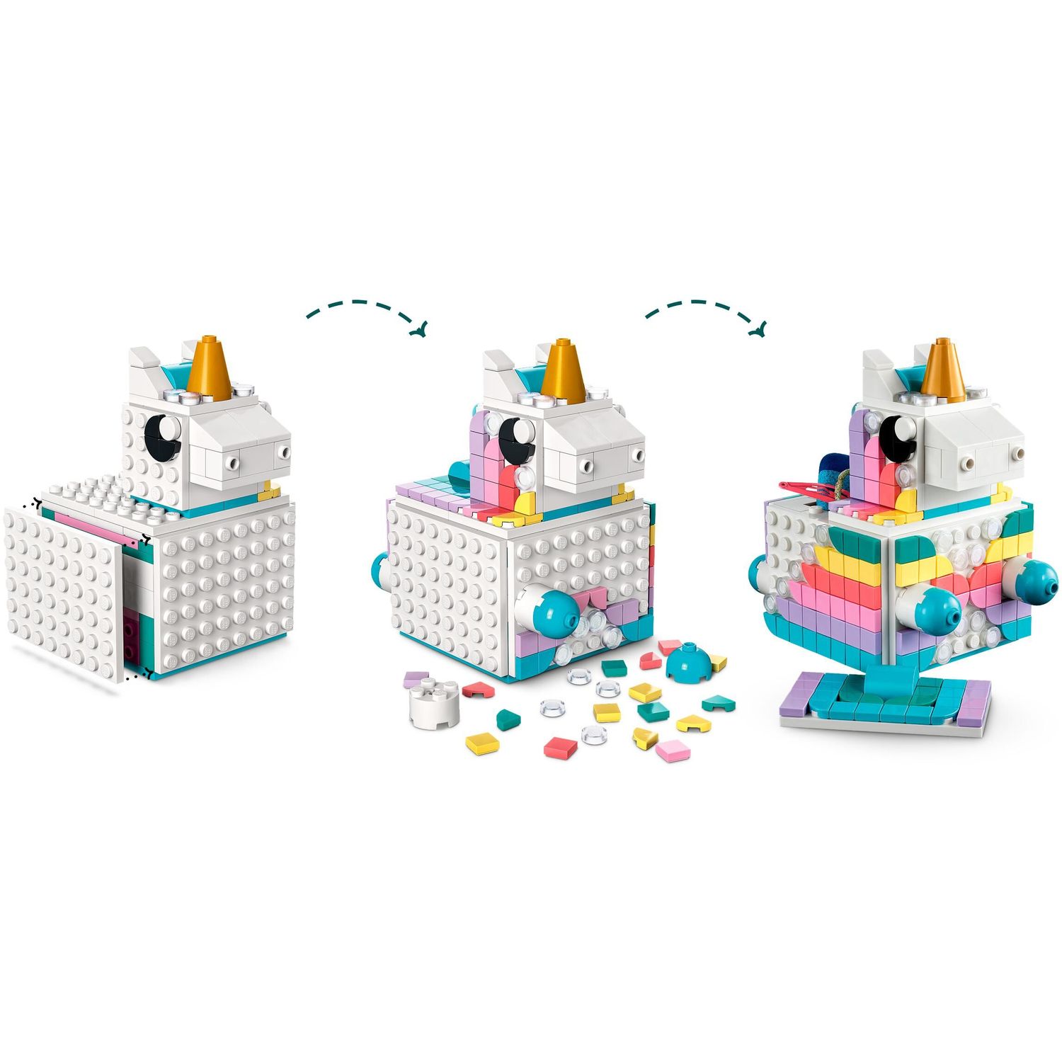 Конструктор LEGO DOTS Творческий набор Единорог 707 дет. - фото 3