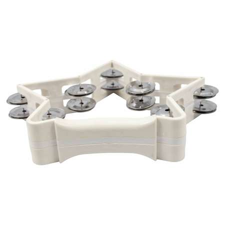 Тамбурин бубен EASTTOP DF104 WHITE Пластиковый Звезда цвет белый