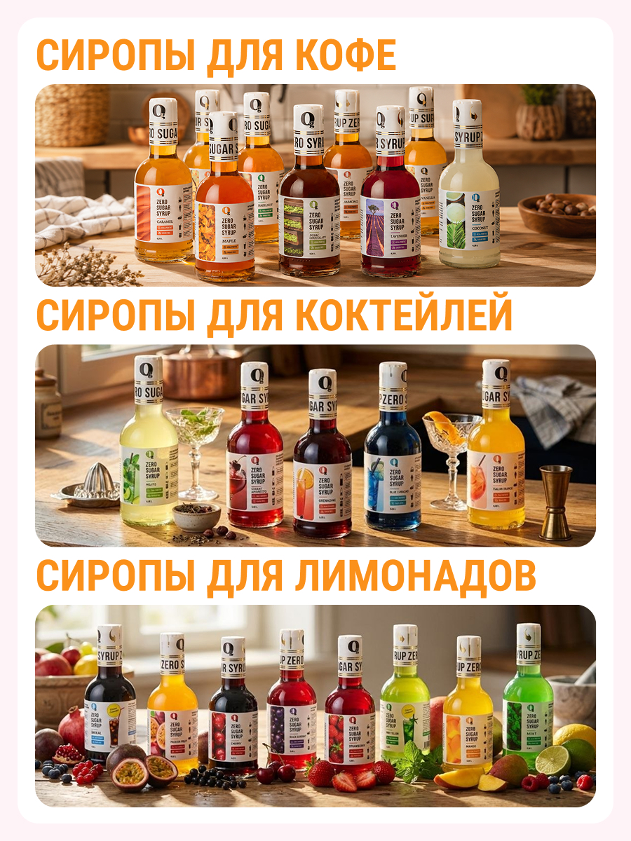Сироп Ноль грамм без сахара для приготовления лимонада Маракуйя 250мл - фото 7