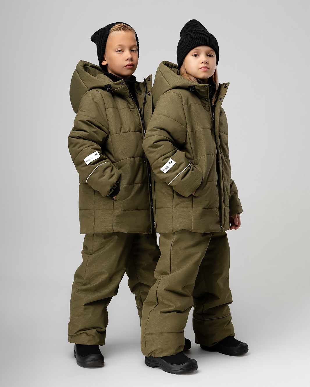 Костюм Bodo 32-74MU_оливковый меланж - фото 4