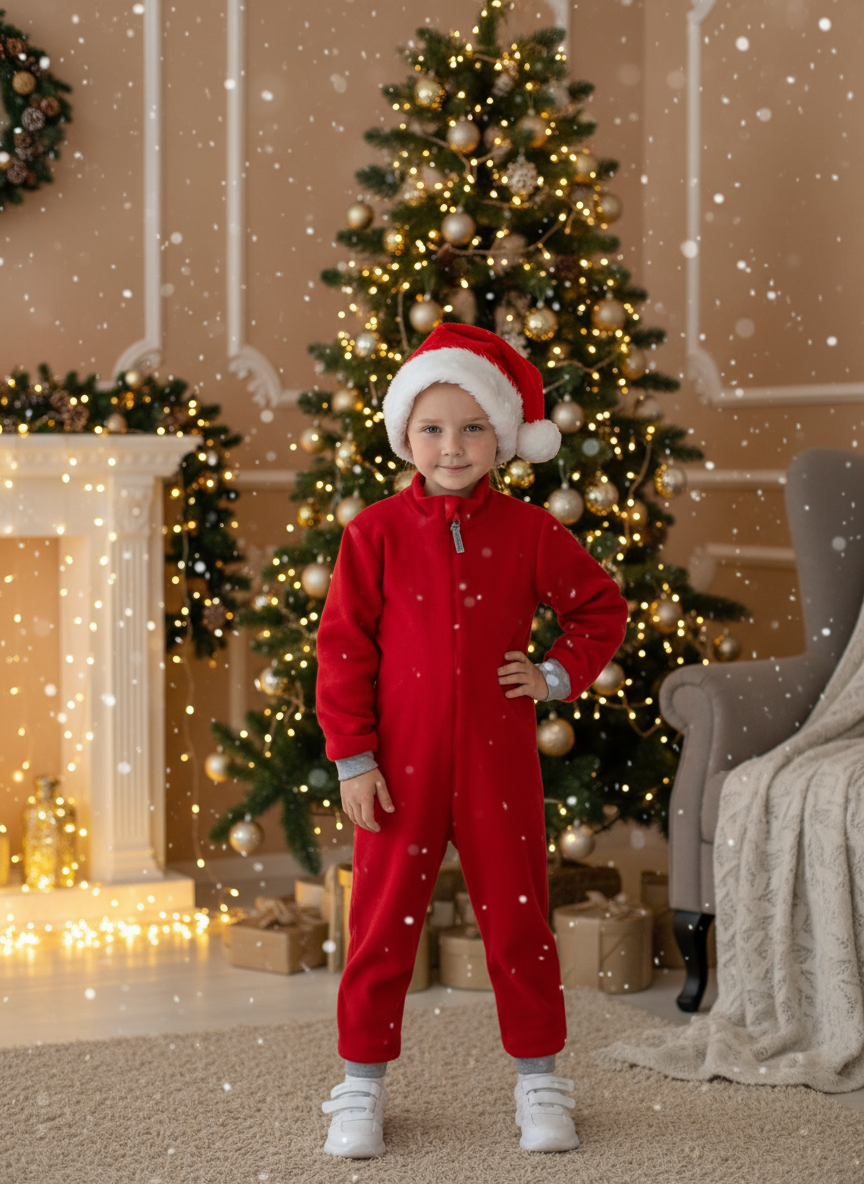 Комбинезон Утенок 279г(ш) красный - фото 3