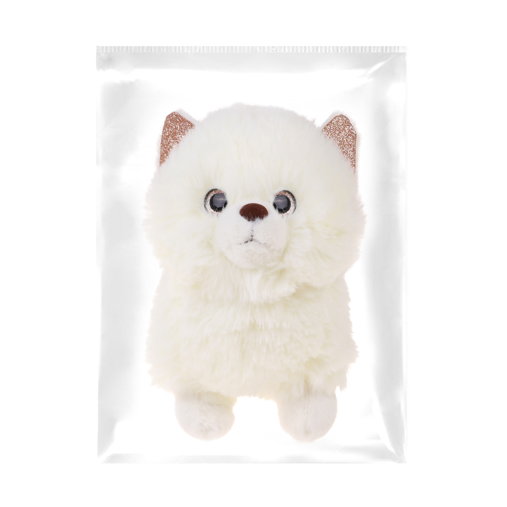Мягкая игрушка Fluffy Family Шпиц белый 20 см - фото 8