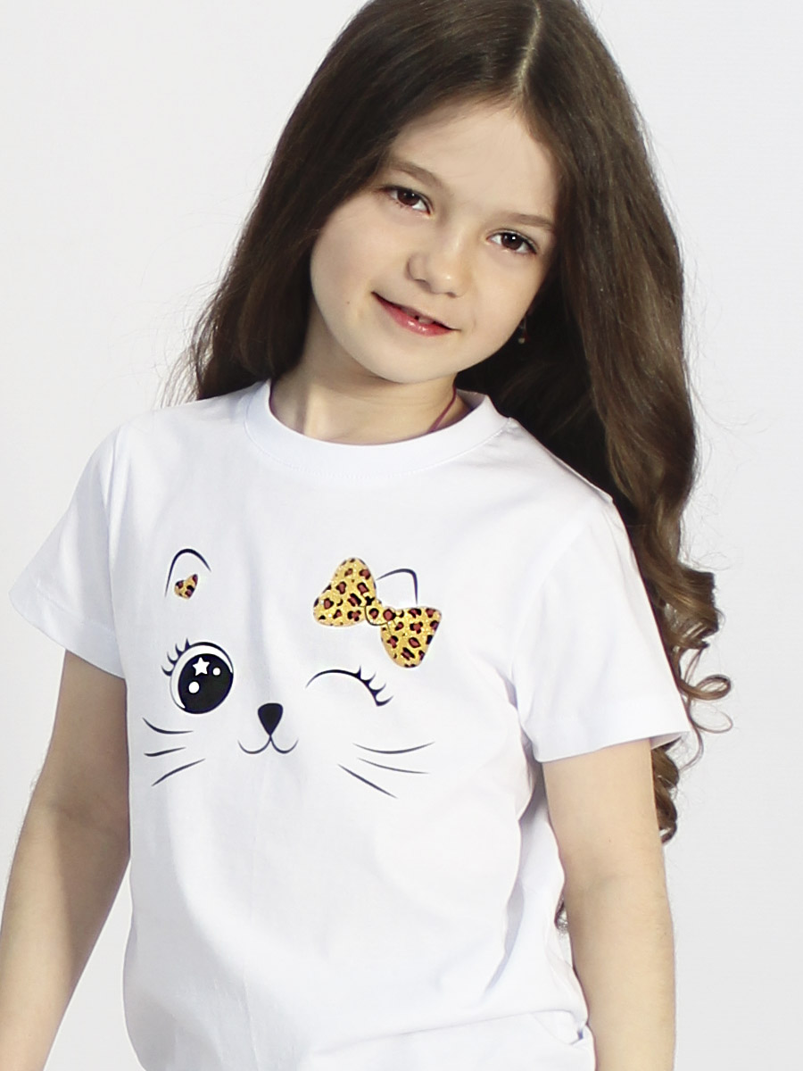 Футболка STELLA MODA 11402 белый - фото 1