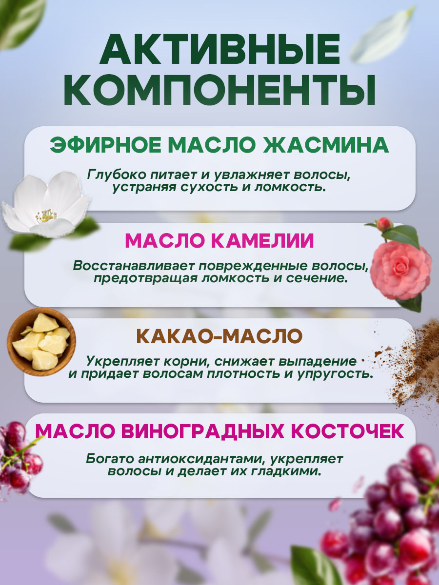 Шампунь GREENAURUM Жасмин 60 мл - фото 4