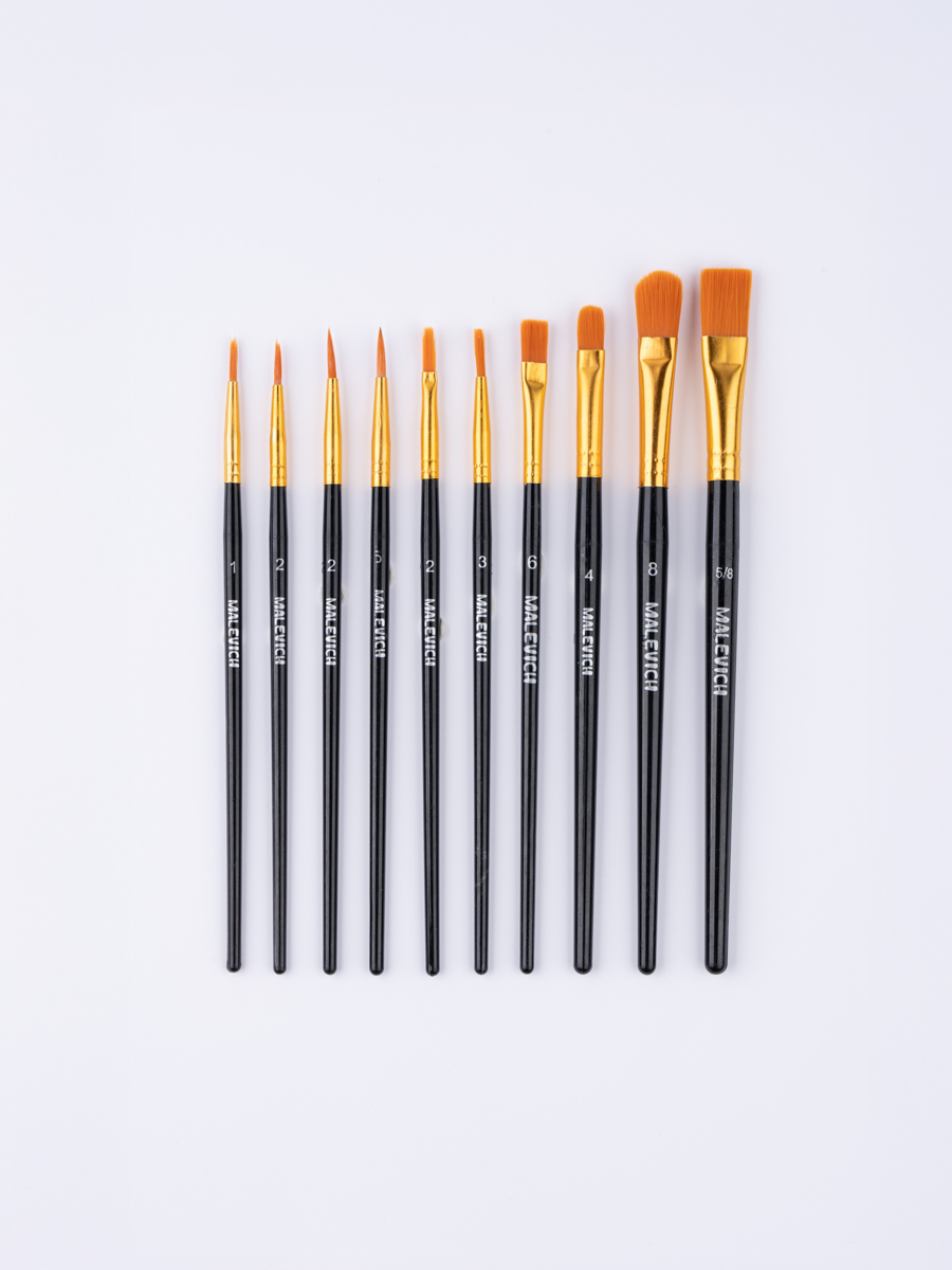 Кисть Малевичъ 10 шт. (синтетика) - фото 6