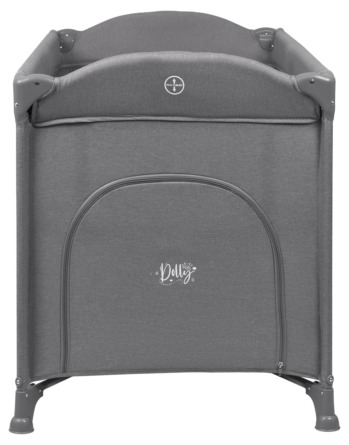 Манеж кровать Farfello Dolly серый DL-1 - фото 7