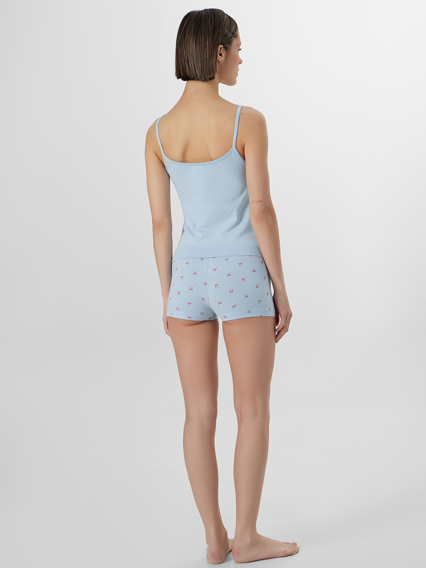 Пижама Mark Formelle (Марк Формэль) 592638/серо -голубой +бантики на голубом - фото 2