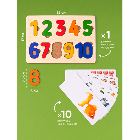 Игрушка Raduga Kids сортер Цифры Моя первая математика