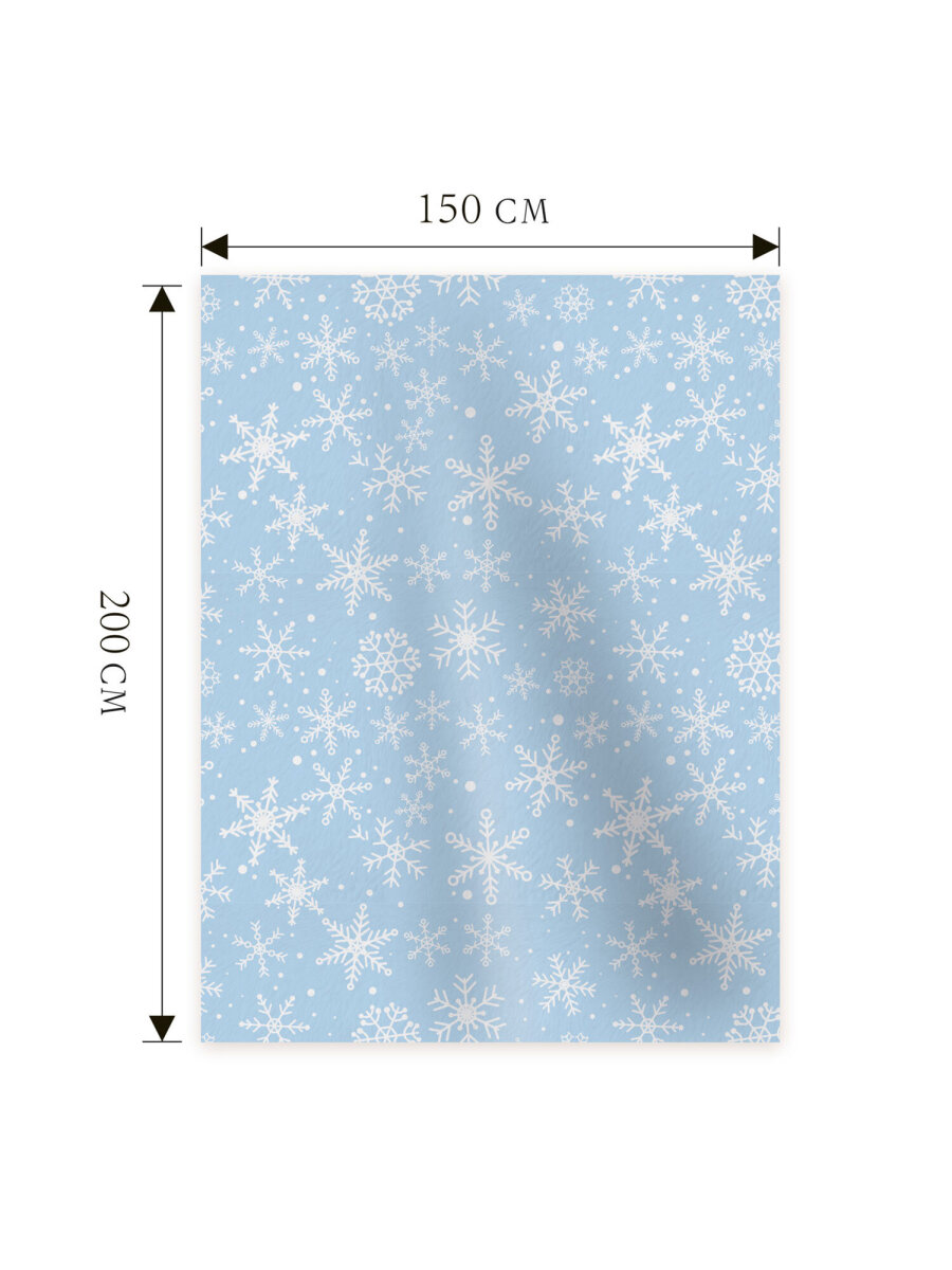 Плед Золотая сказка Снежинки - фото 12