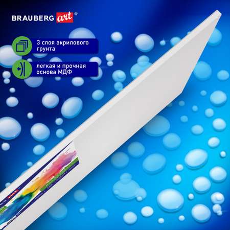 Холст акварельный Brauberg на картоне Art Classic 30х40см грунтованный