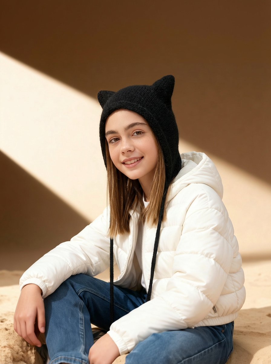 Шапка Wloo чепчик-кошка - фото 11