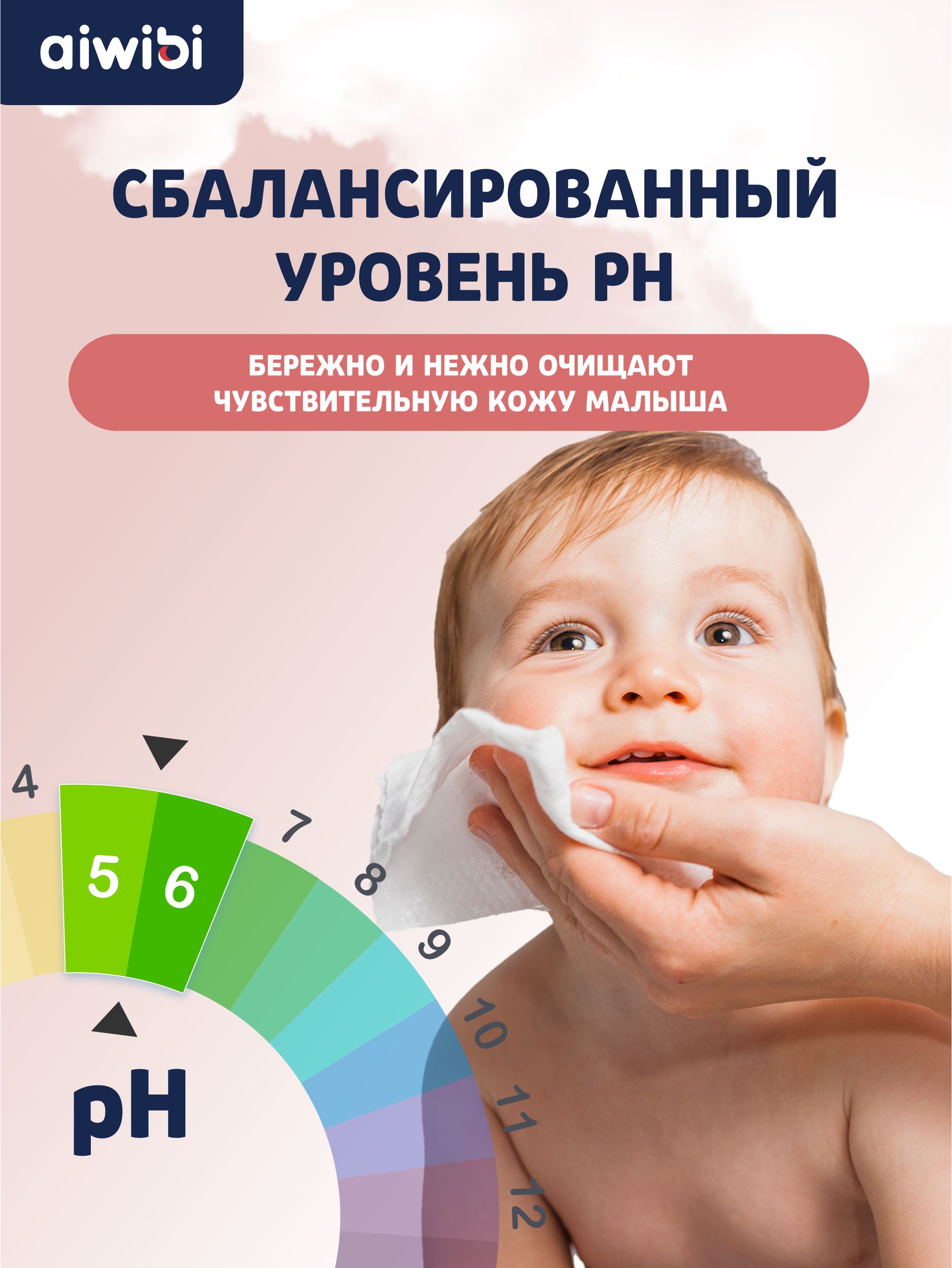 Влажные салфетки AIWIBI 80 шт. - фото 9