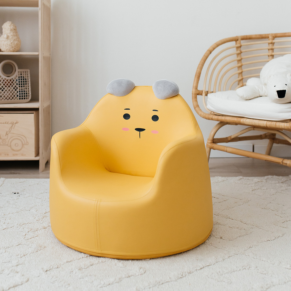 Кресло детское UNIX Kids Bear S уellow - фото 11