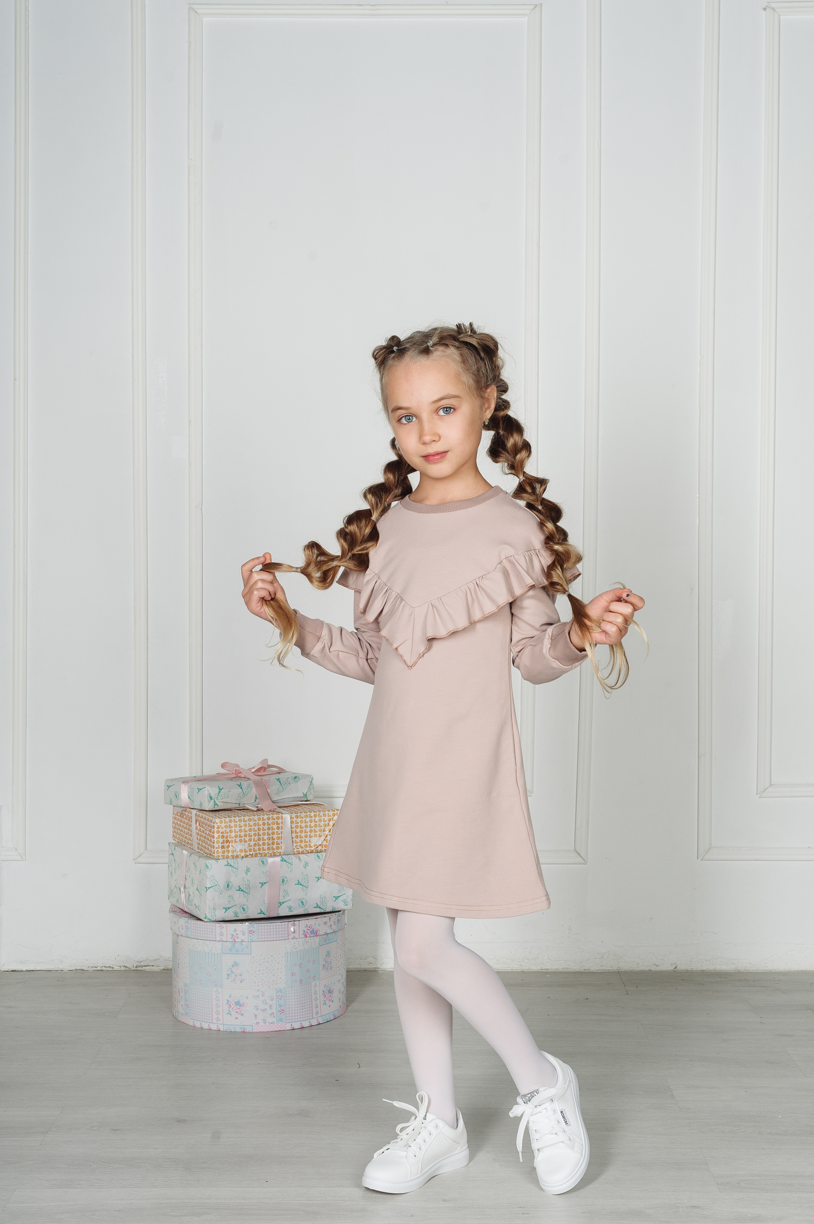 Платье MiloTa ПФ03/бежевый - фото 2