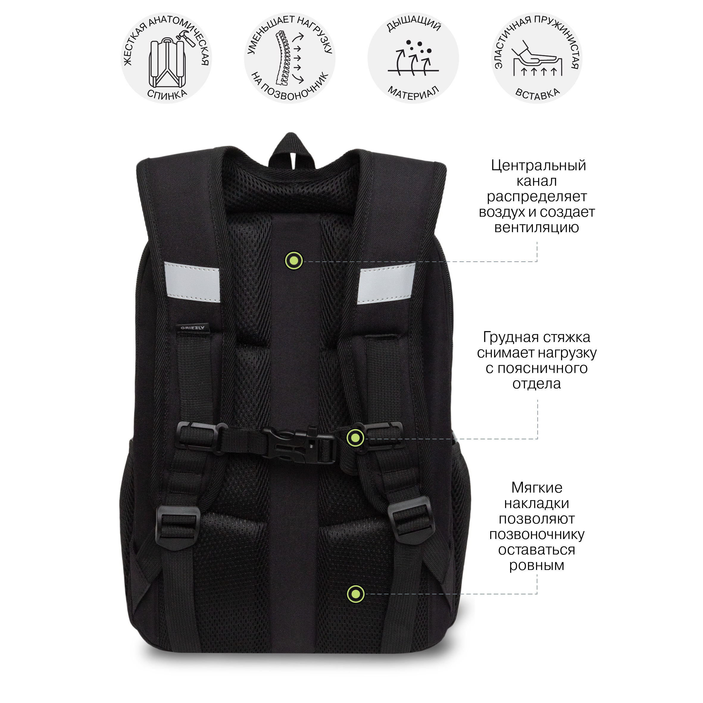 Ранец Grizzly Сердце - фото 9