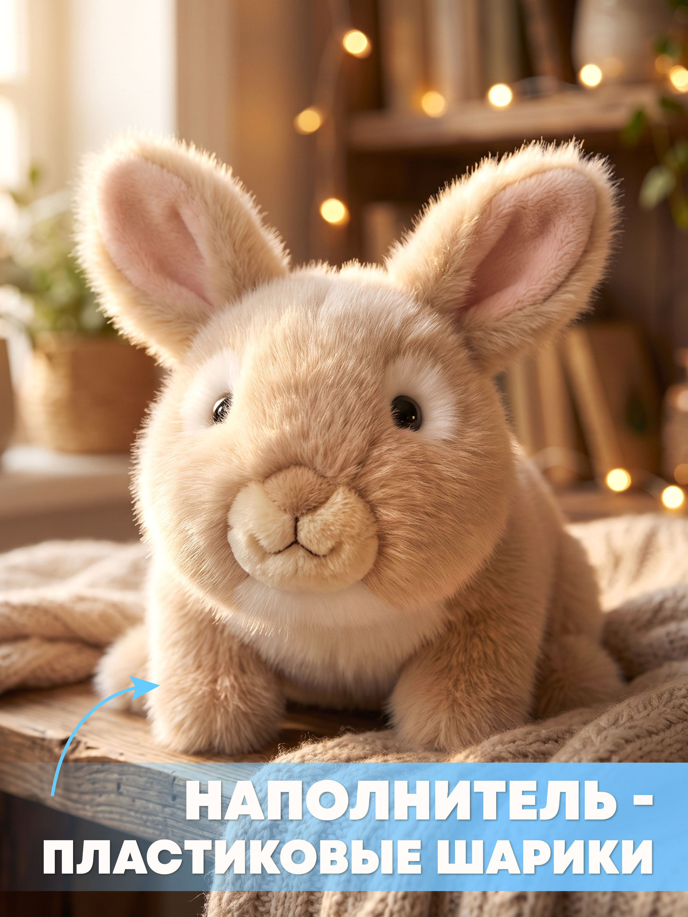 Мягкая игрушка Milli Pollin кролик 25 см - фото 4
