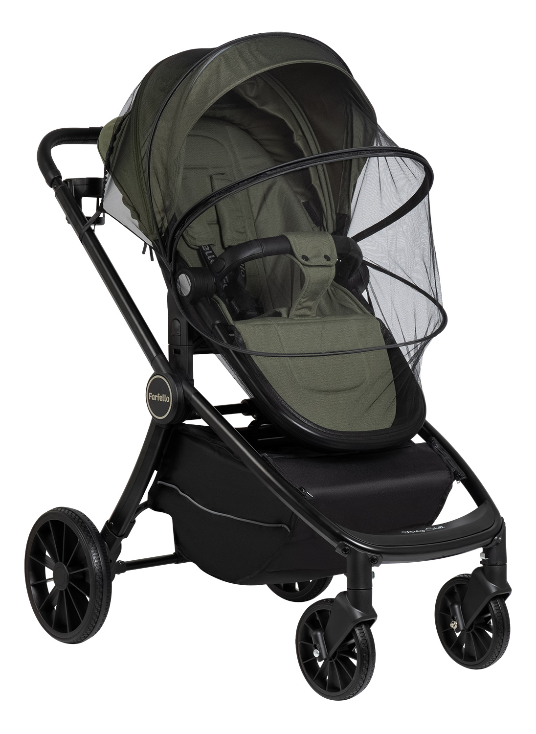 Коляска 3в1 Farfello Baby shell хаки - фото 25