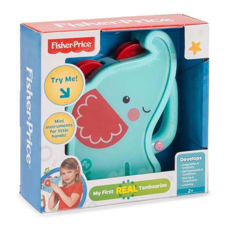Мои первые игрушки Fisher Price Тамбурин Слон