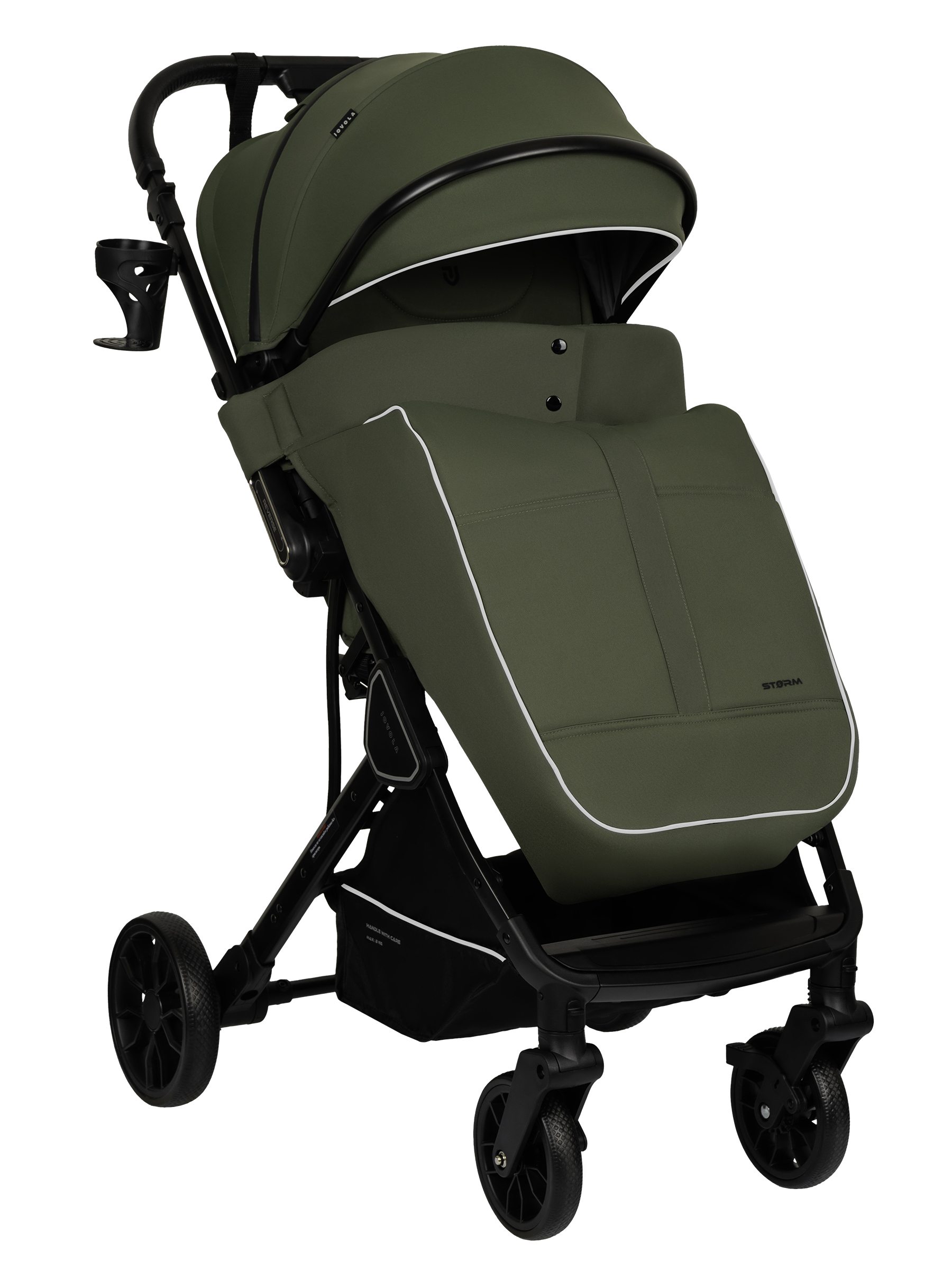 Коляска прогулочная JOVOLA Storm, зеленый - фото 17