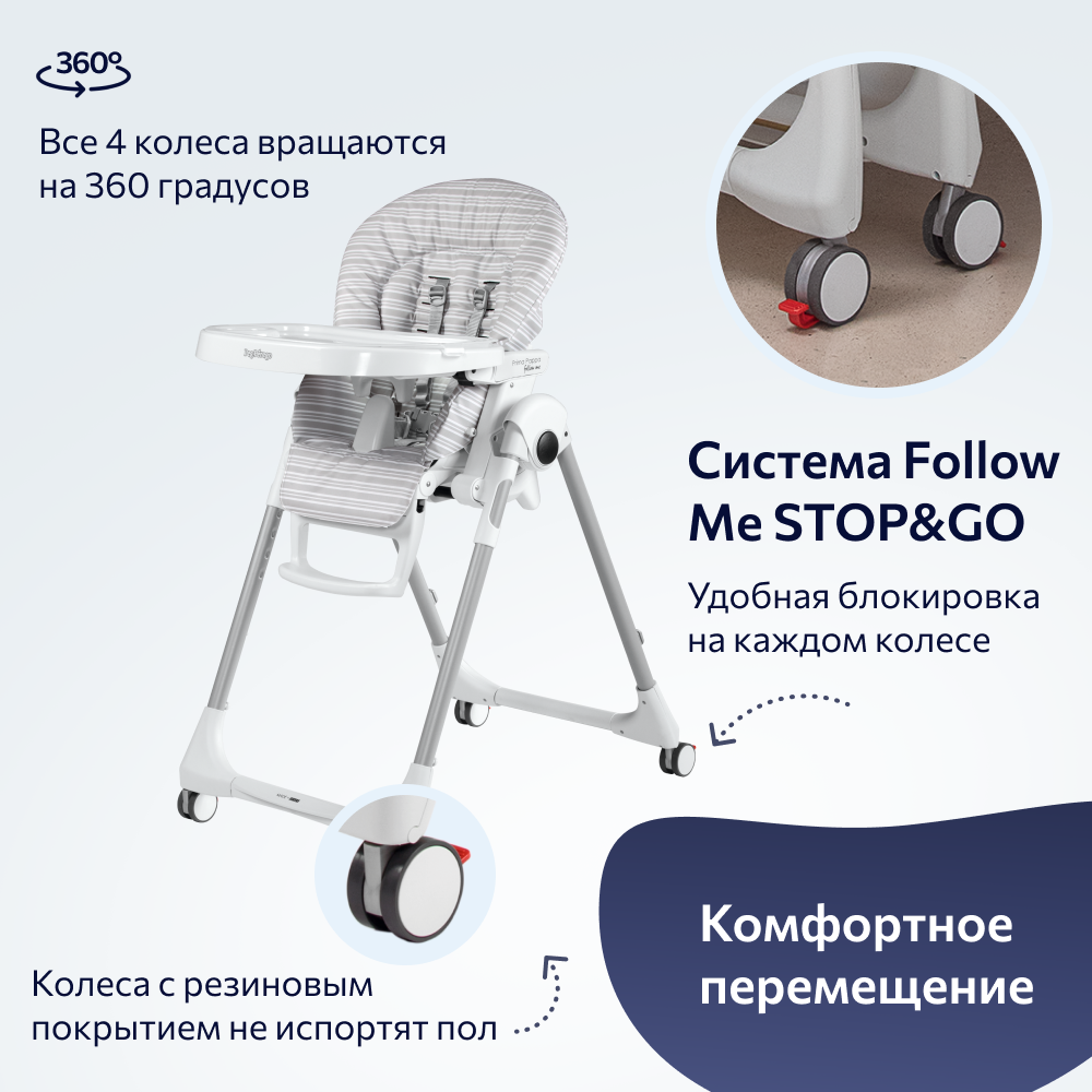Стульчик для кормления Peg-Perego Prima Pappa классический - фото 7