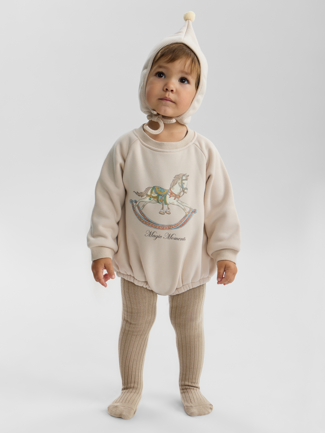 Боди и шапочка Happy Baby 88573-0_cream - фото 2