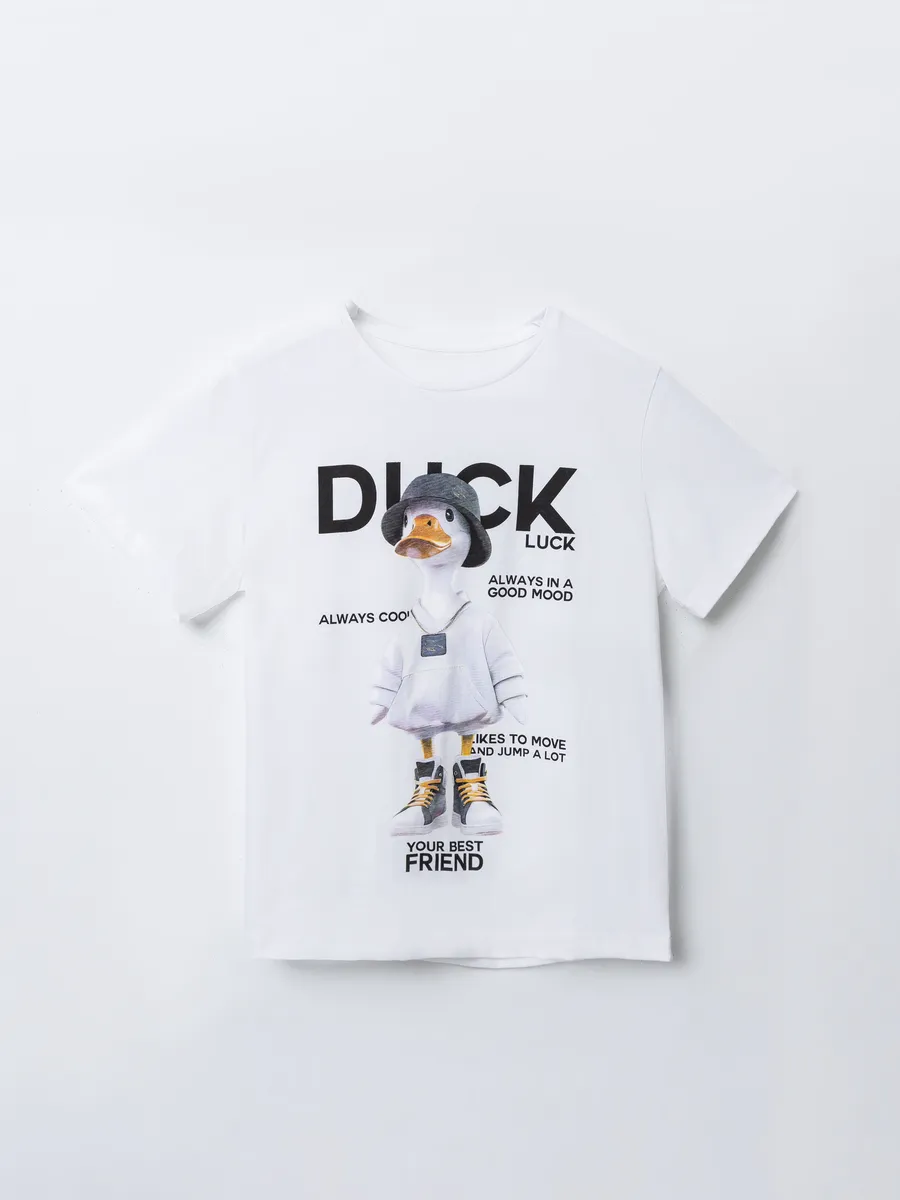 Футболка Mark Formelle (Марк Формэль) 113432/белый +печать8 - фото 6