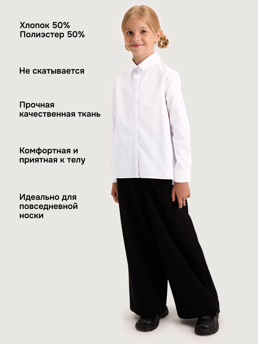 Блузка NIKASTYLE 4ш21825 белый - фото 3