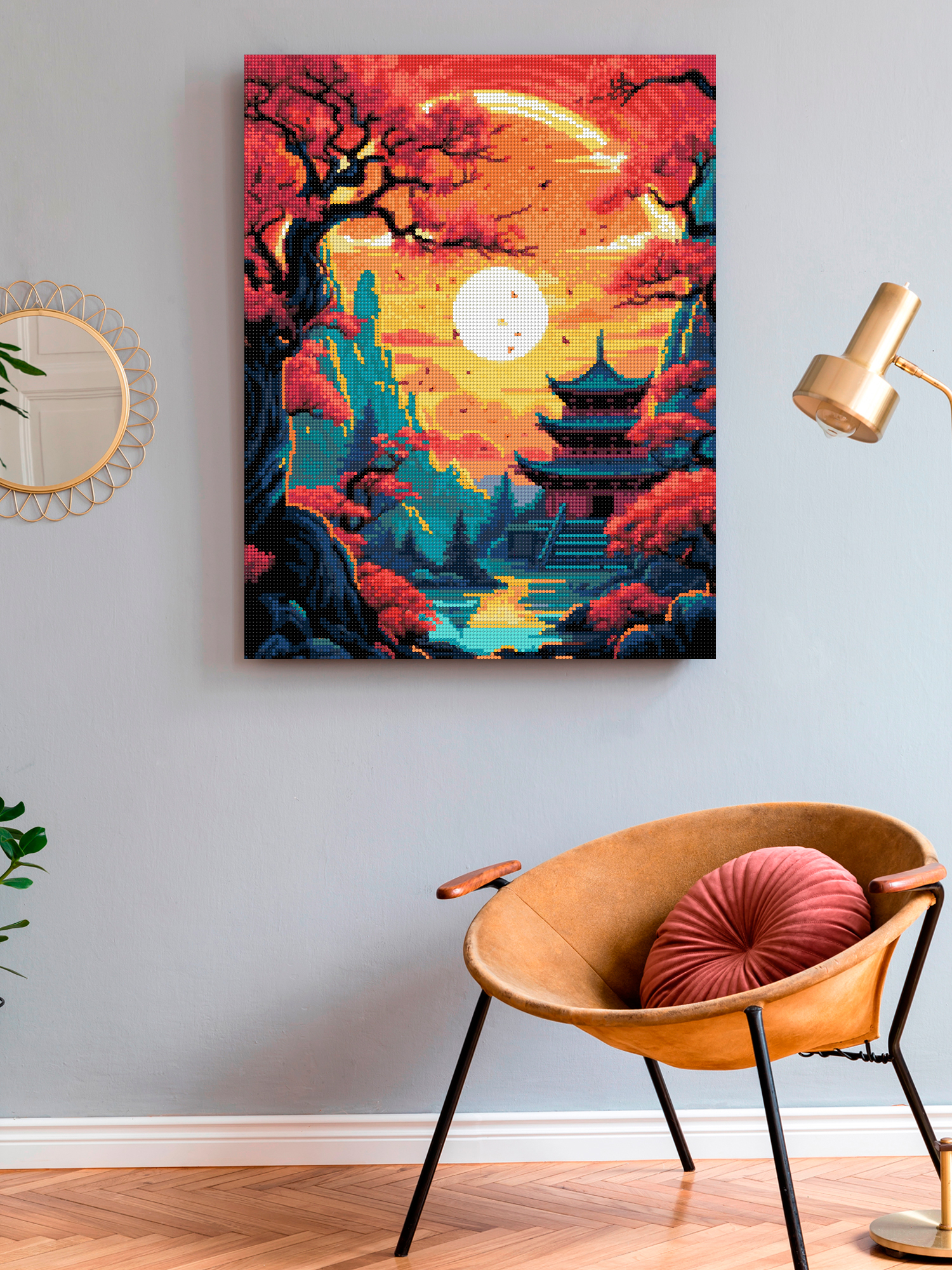 Алмазная мозаика Art on Canvas Багряный закат в ассортименте - фото 3