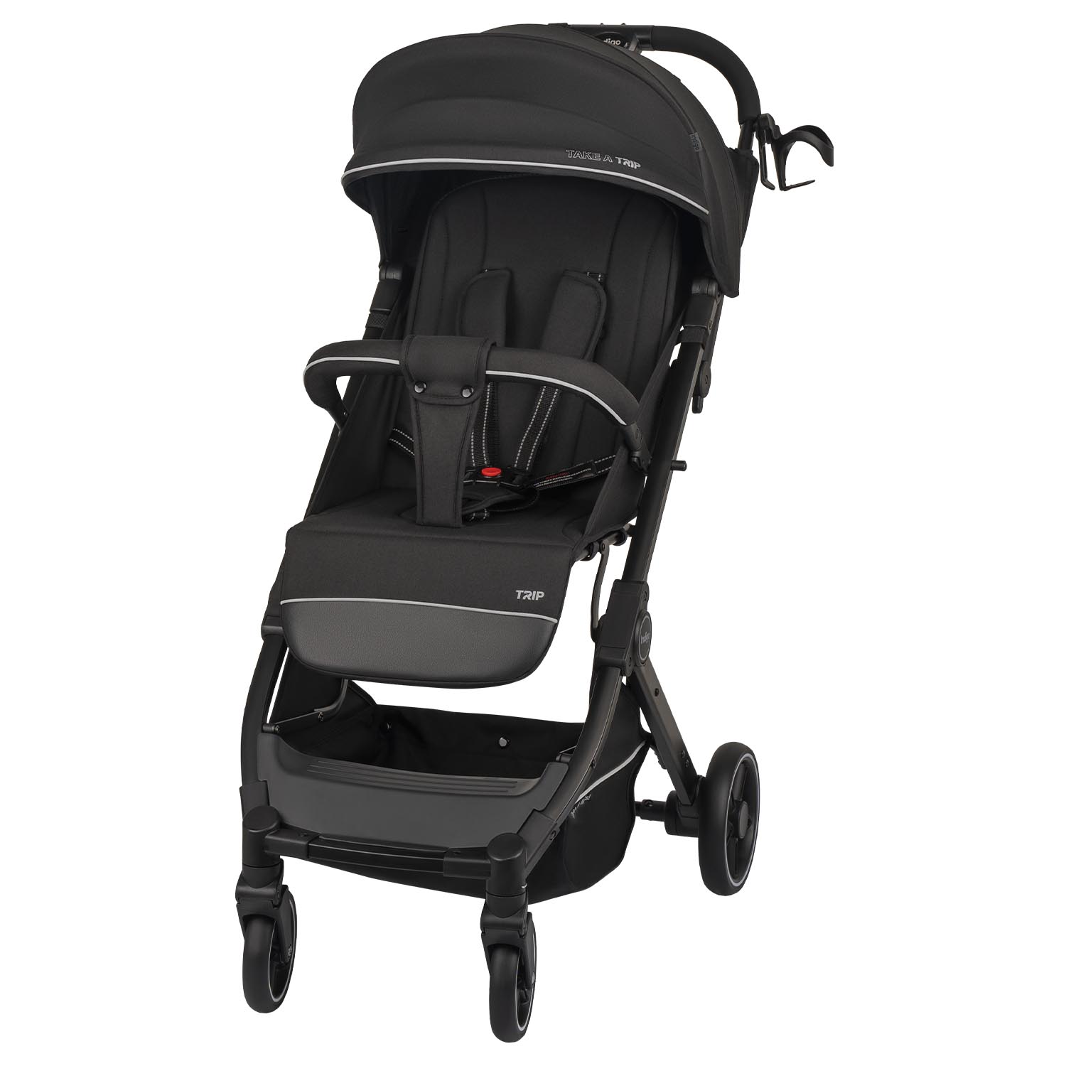 Коляска прогулочная Indigo Trip для путешествий черный - фото 10