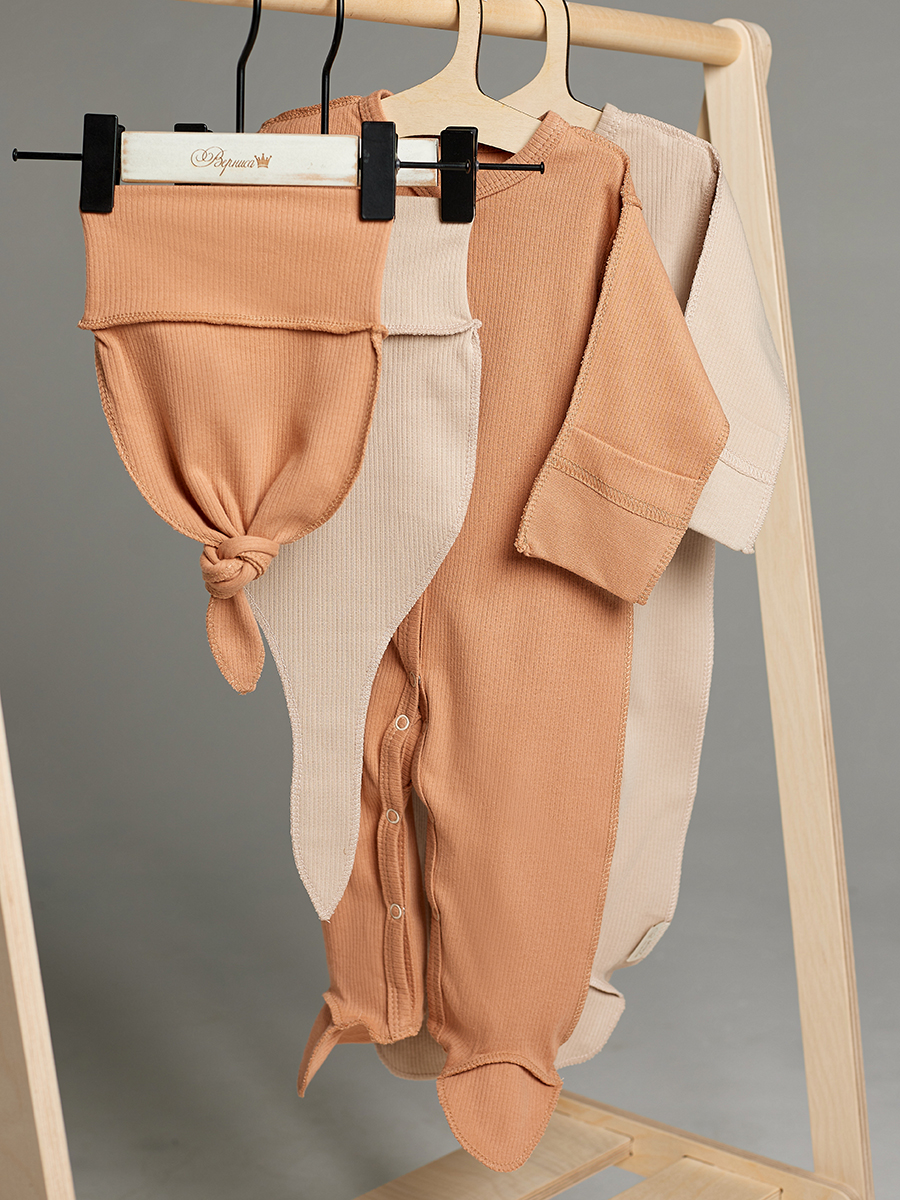 Комбинезон 2 шт Milkymania 1097 песочный-терракот - фото 6