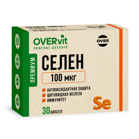 Селен OVER Бад для щитовидной железы для укрепления иммунитета