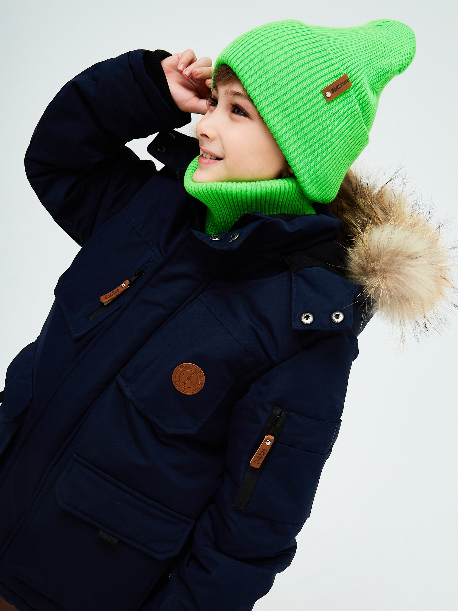 Шапка и снуд KUBRIO KU-H-52-lopata-LgreenB - фото 10