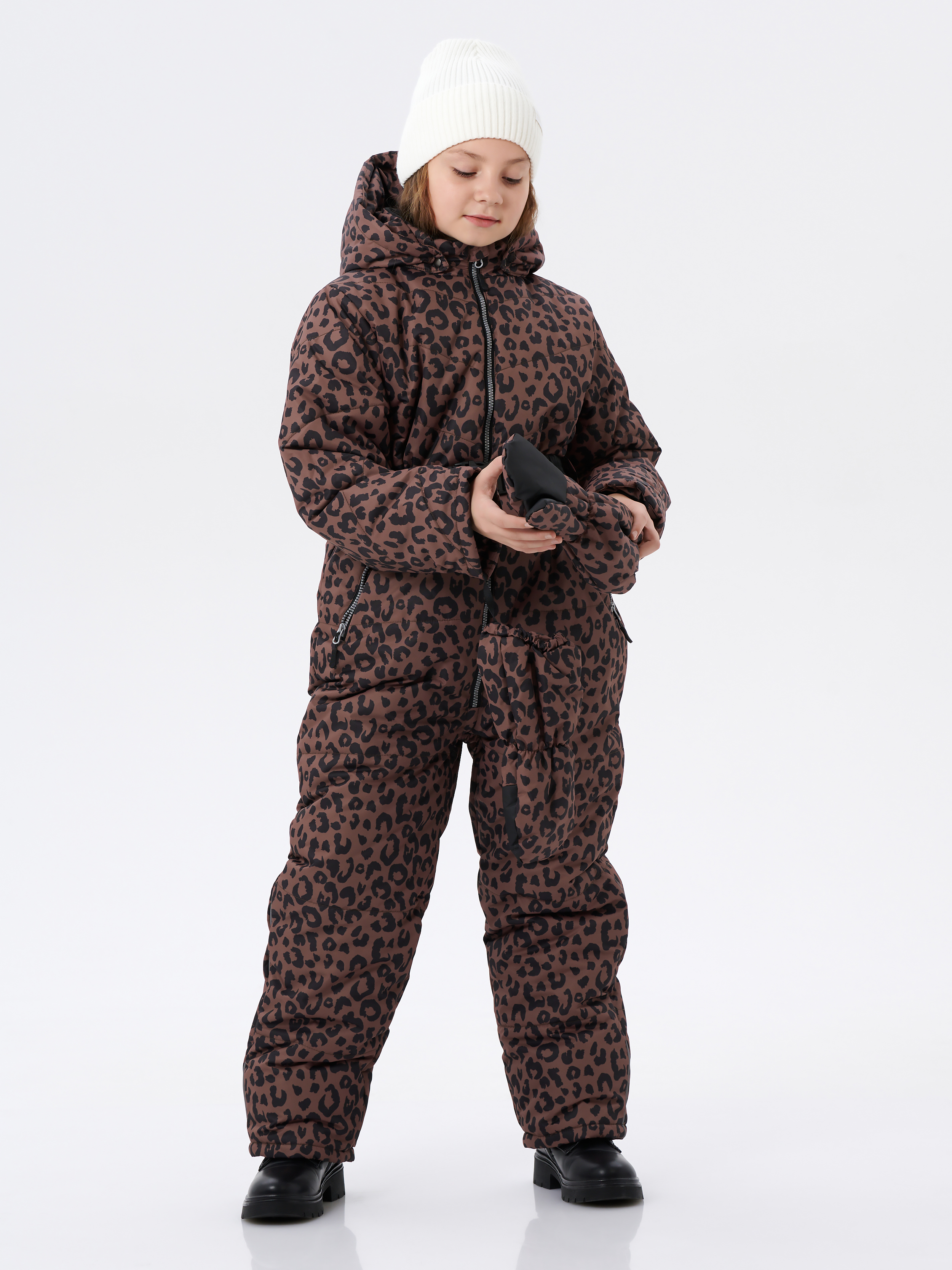 Комбинезон КрутышОк Т-068 коричневый, черный - фото 9