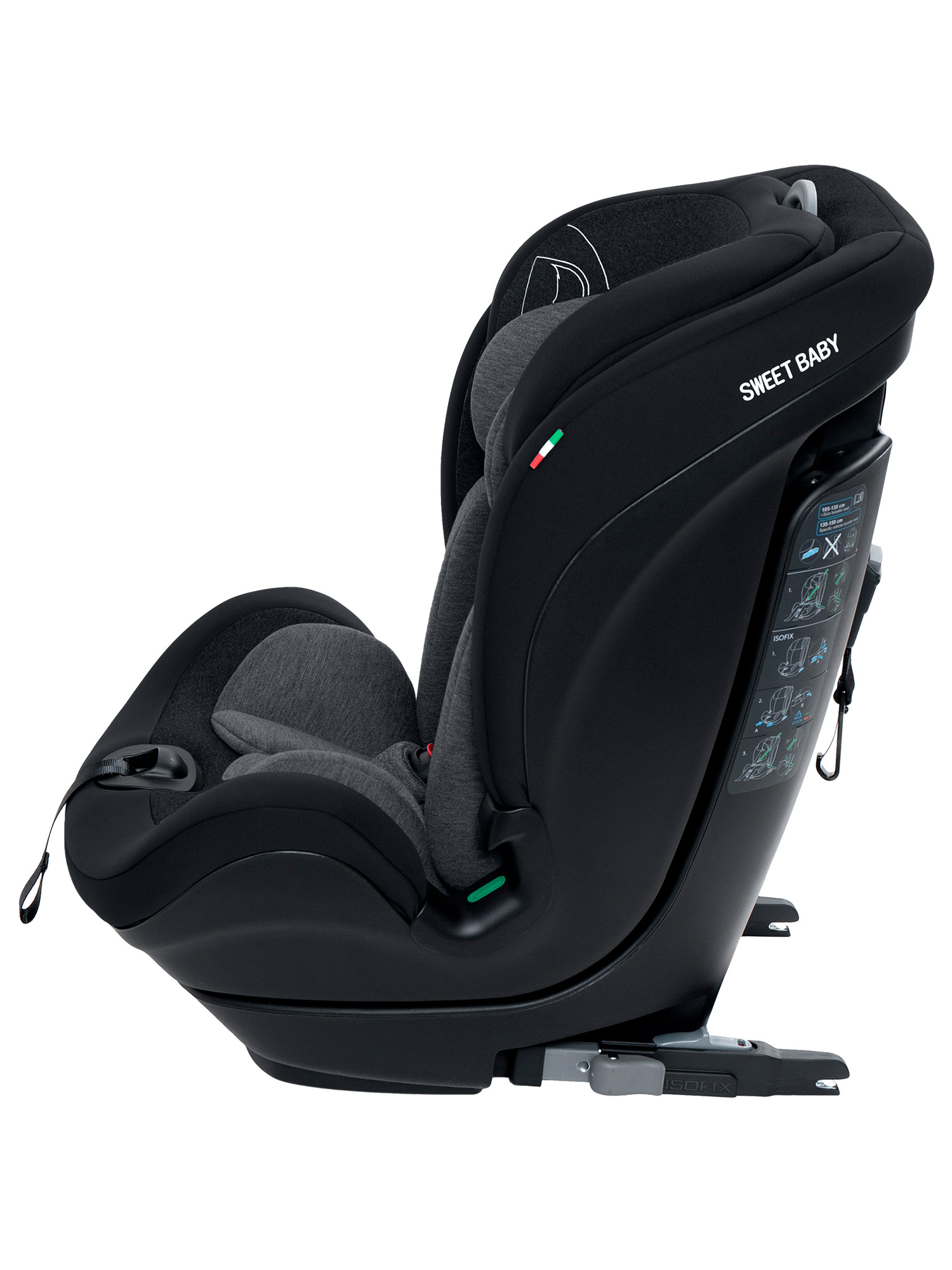 Автокресло Sweet Baby Gravity BH7613519 (О9) Black Isofix 1/2/3 (9-36 кг) черный - фото 18