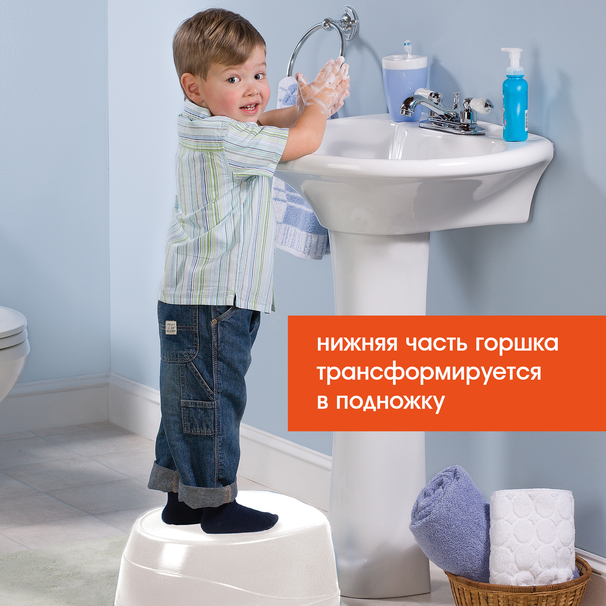 Горшок Summer Infant 3в1 Step-By-Step Бирюзовый - фото 8