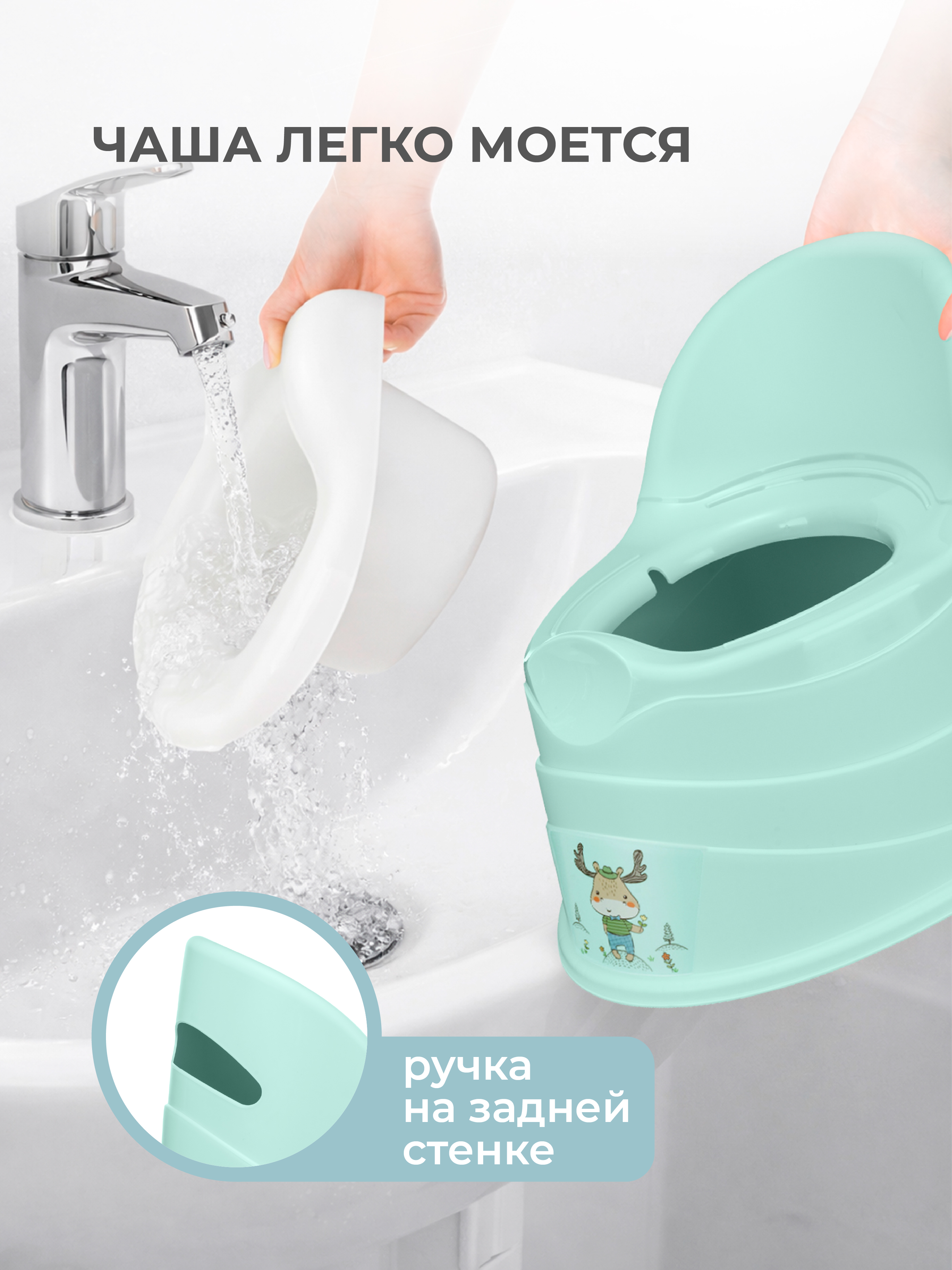 Горшок Пластишка зеленый - фото 5