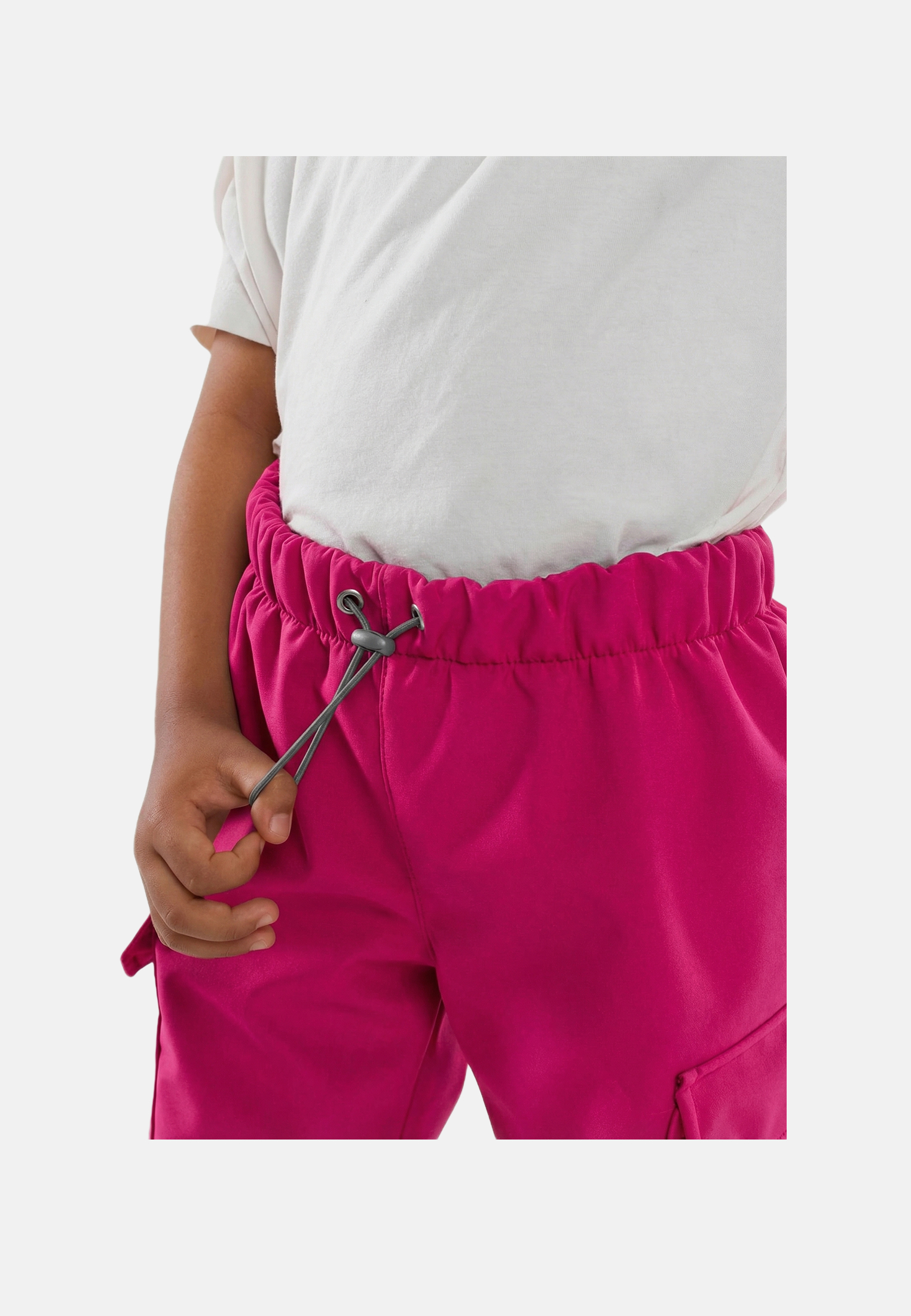 Брюки Little Kiddy jogger_softshelll_фуксия - фото 4