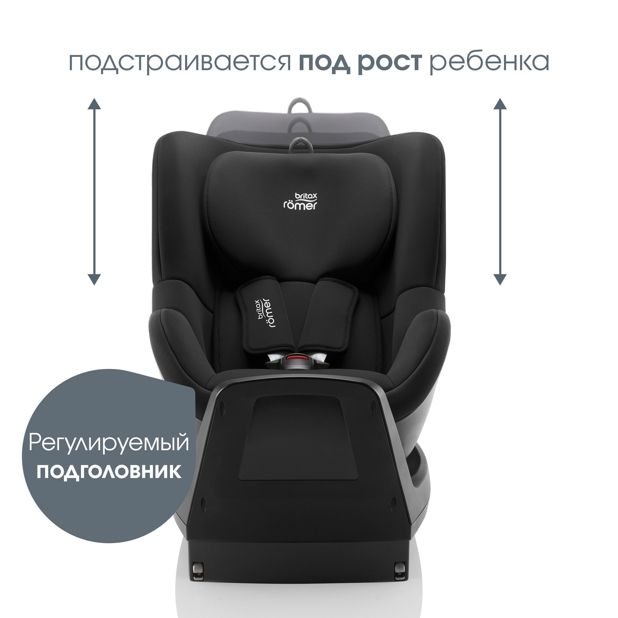 Автокресло Britax Roemer Dualfix Plus Space Black Isofix 0+/1 (0-18 кг) черный - фото 9