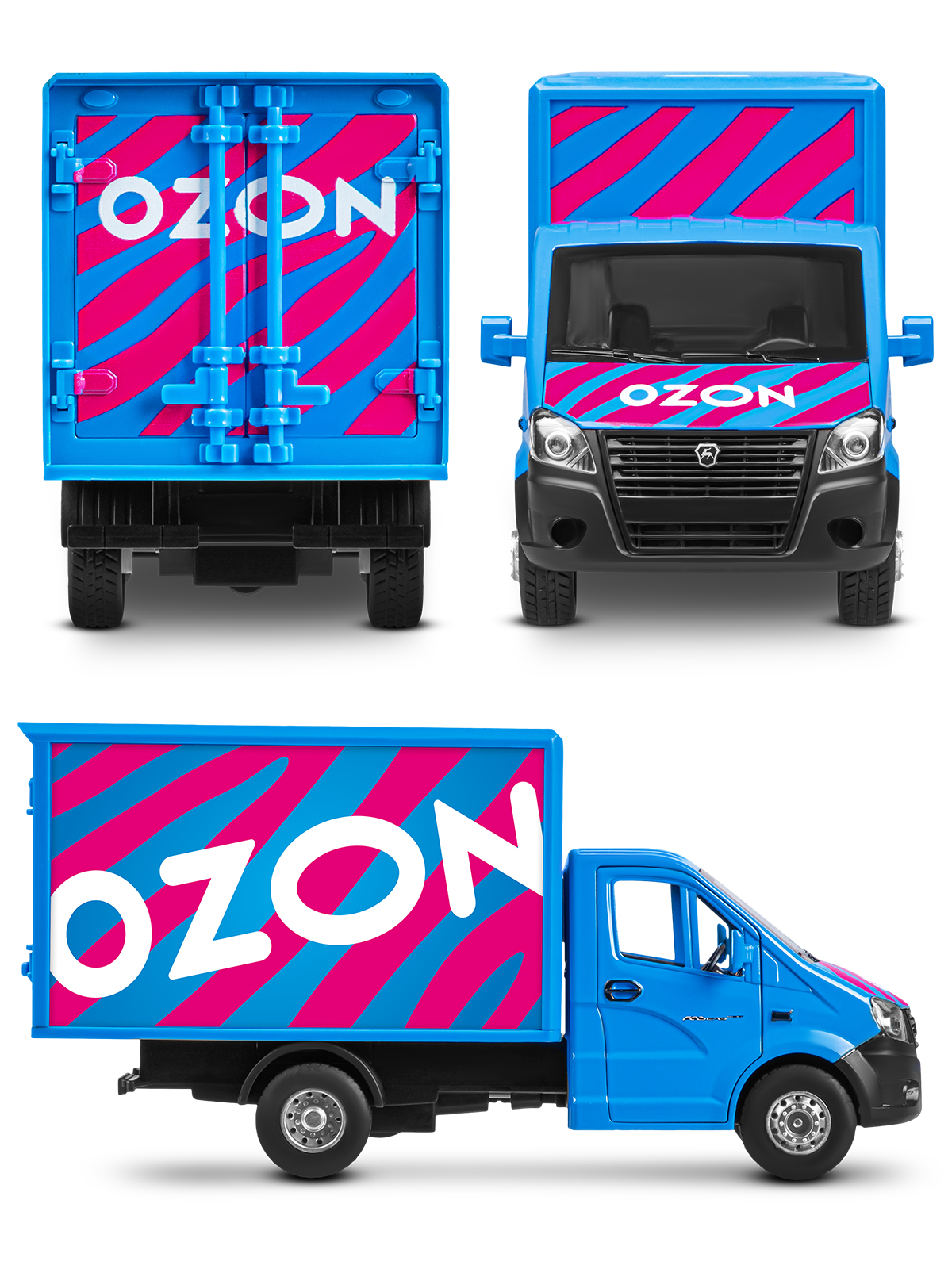 Грузовик АВТОпанорама ГАЗель Next Ozon 1:28 JB0405418 - фото 30