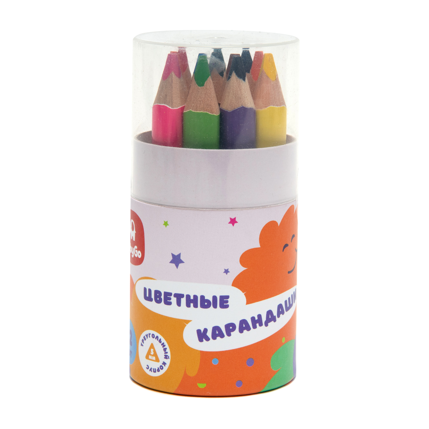 Карандаши цветные BabyGo 12 шт. - фото 1