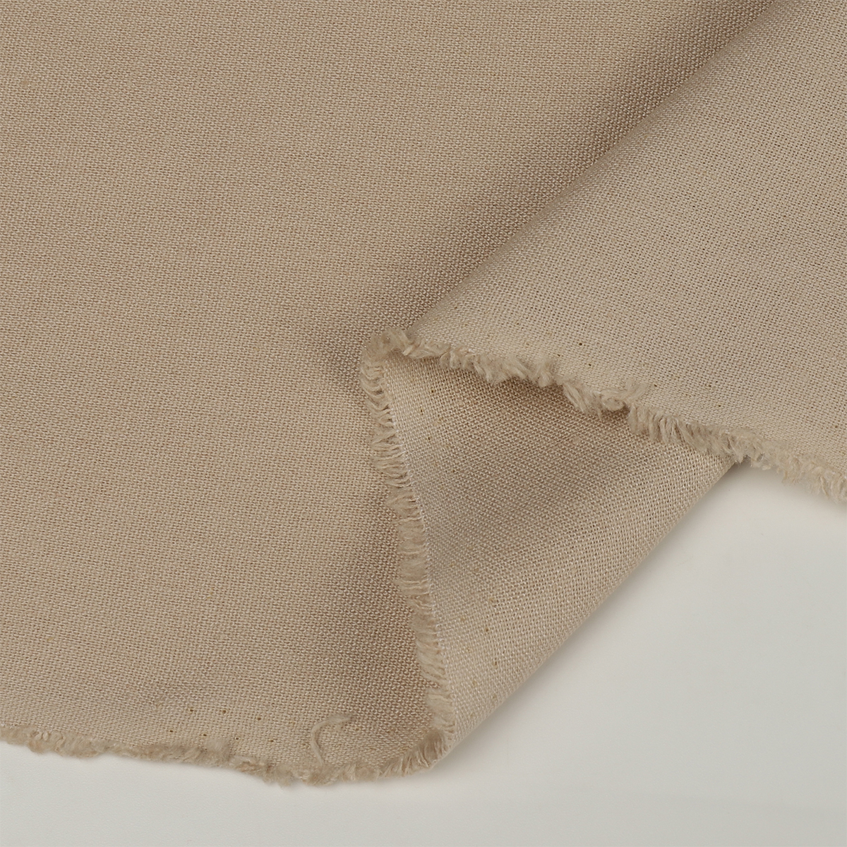 Ткань TBY 200 г/м² лен 25%хб 25%вискоза 25%ПЭ25% ширина140 см цвет светло-бежевый уп.5м - фото 6