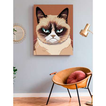 Алмазная мозаика Art on Canvas Сердитый кот в ассортименте