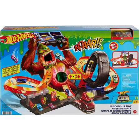 Трек Hot Wheels Атака бешеной гориллы с пусковой установкой