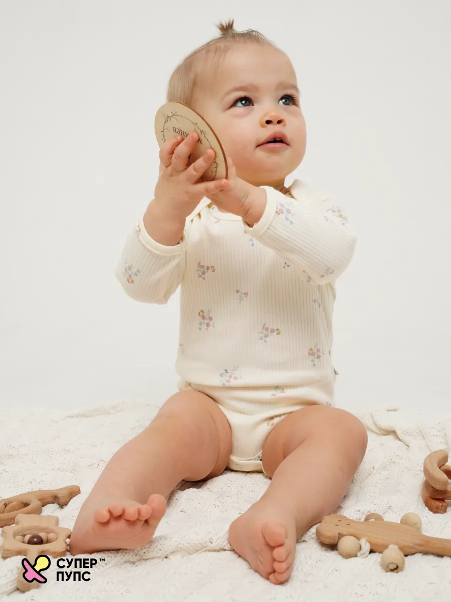 Боди 3 шт Супер Пупс нбр/3пр/бд/sk20/полоска/цветы - фото 17
