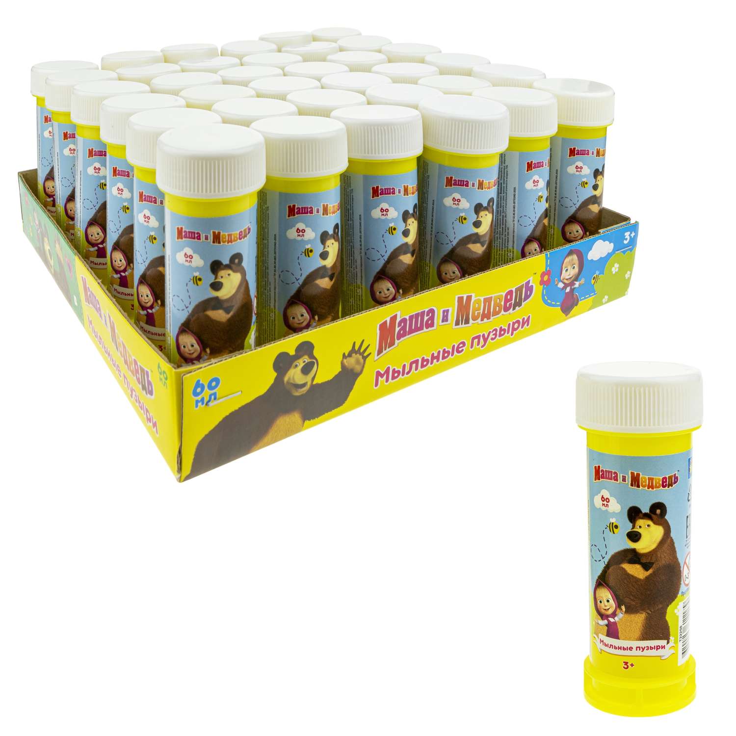 Мыльные пузыри 1TOY Маша и медведь - фото 3