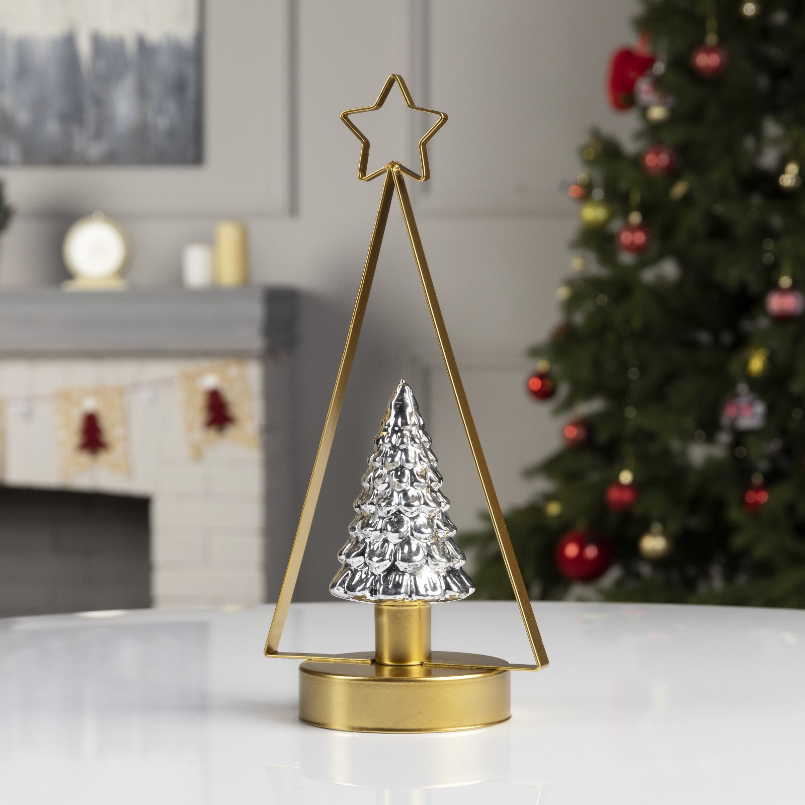 Светодиодная фигура Sima-Land «Ёлка золотистая» - фото 2