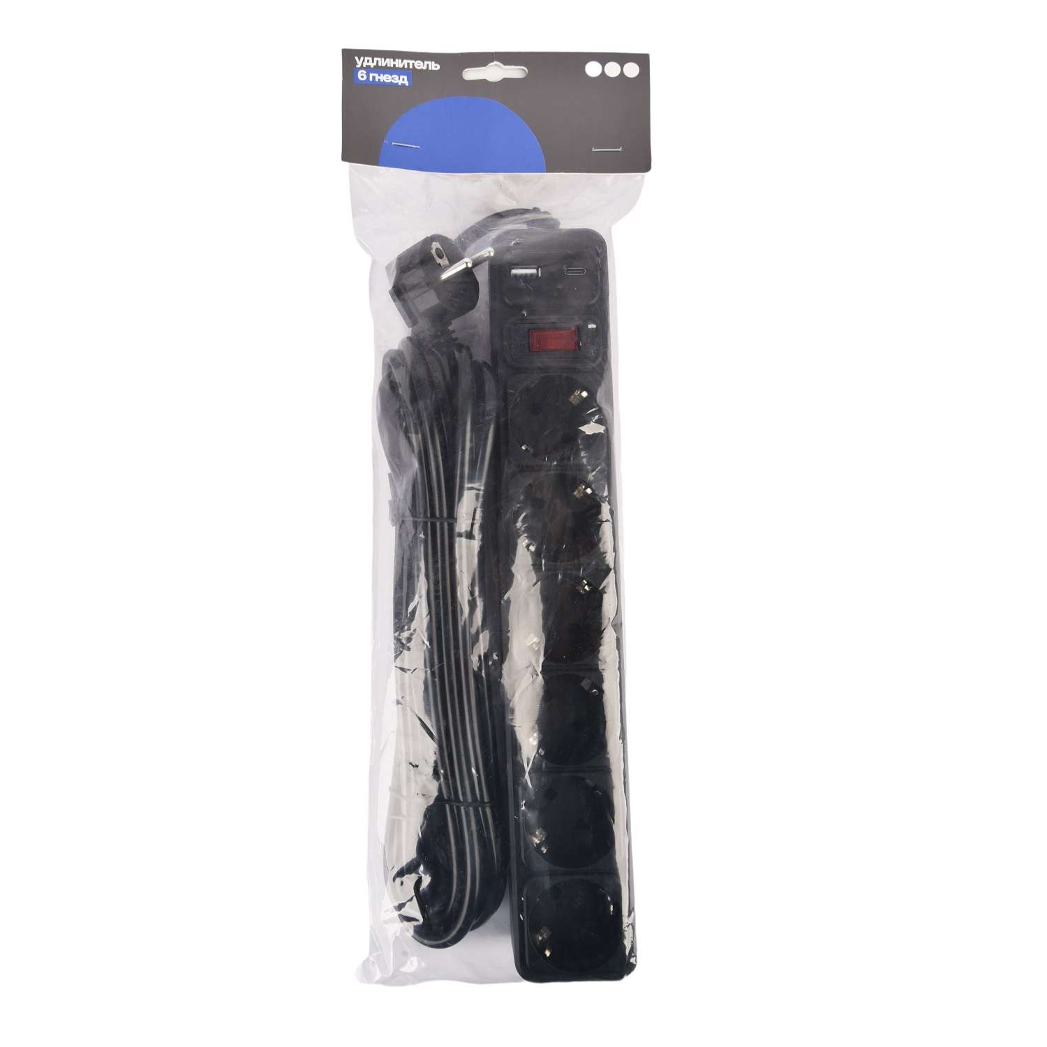 Удлинитель ё 6 гнезд - фото 3